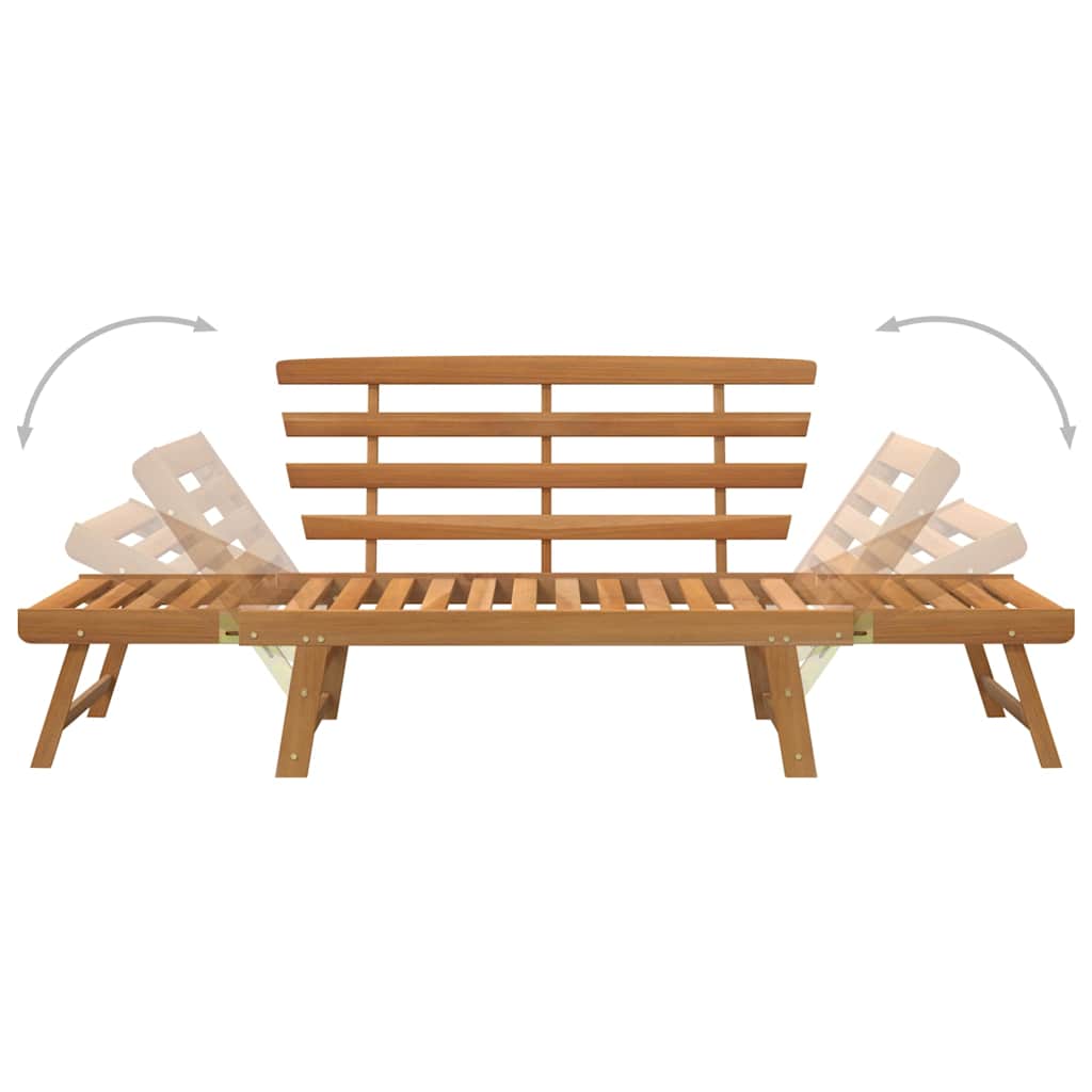 vidaXL Garden Bench | Brown | Solid acacia wood | Large