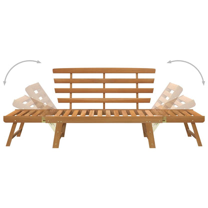 vidaXL Garden Bench | Brown | Solid acacia wood | Large