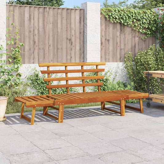 vidaXL Garden Bench | Brown | Solid acacia wood | Large