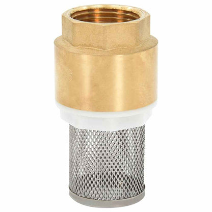 vidaXL Suction Hose with Brass Connectors Black 1,1" 25 m PVC