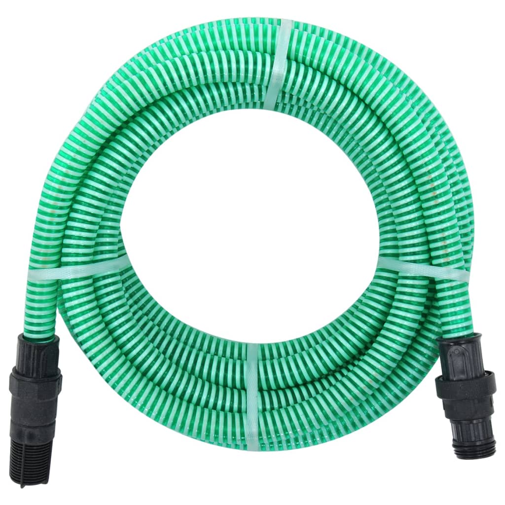 vidaXL Suction Hose with PVC Connectors Green 1" 10 m PVC