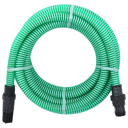 vidaXL Suction Hose with PVC Connectors Green 1" 10 m PVC