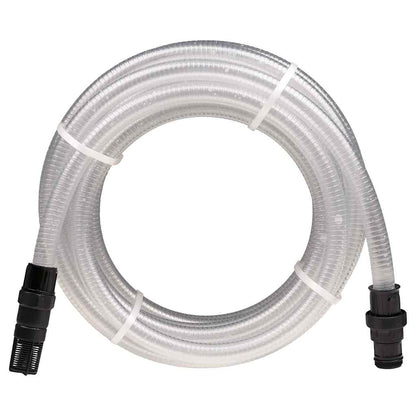 vidaXL Suction Hose with PVC Connectors Transparent 1" 10 m PVC