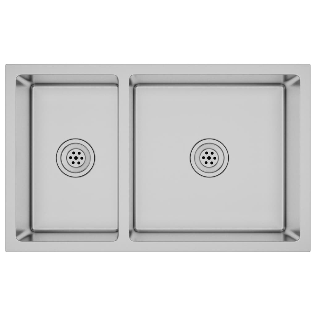 vidaXL Kitchen Sink Stainless Steel
