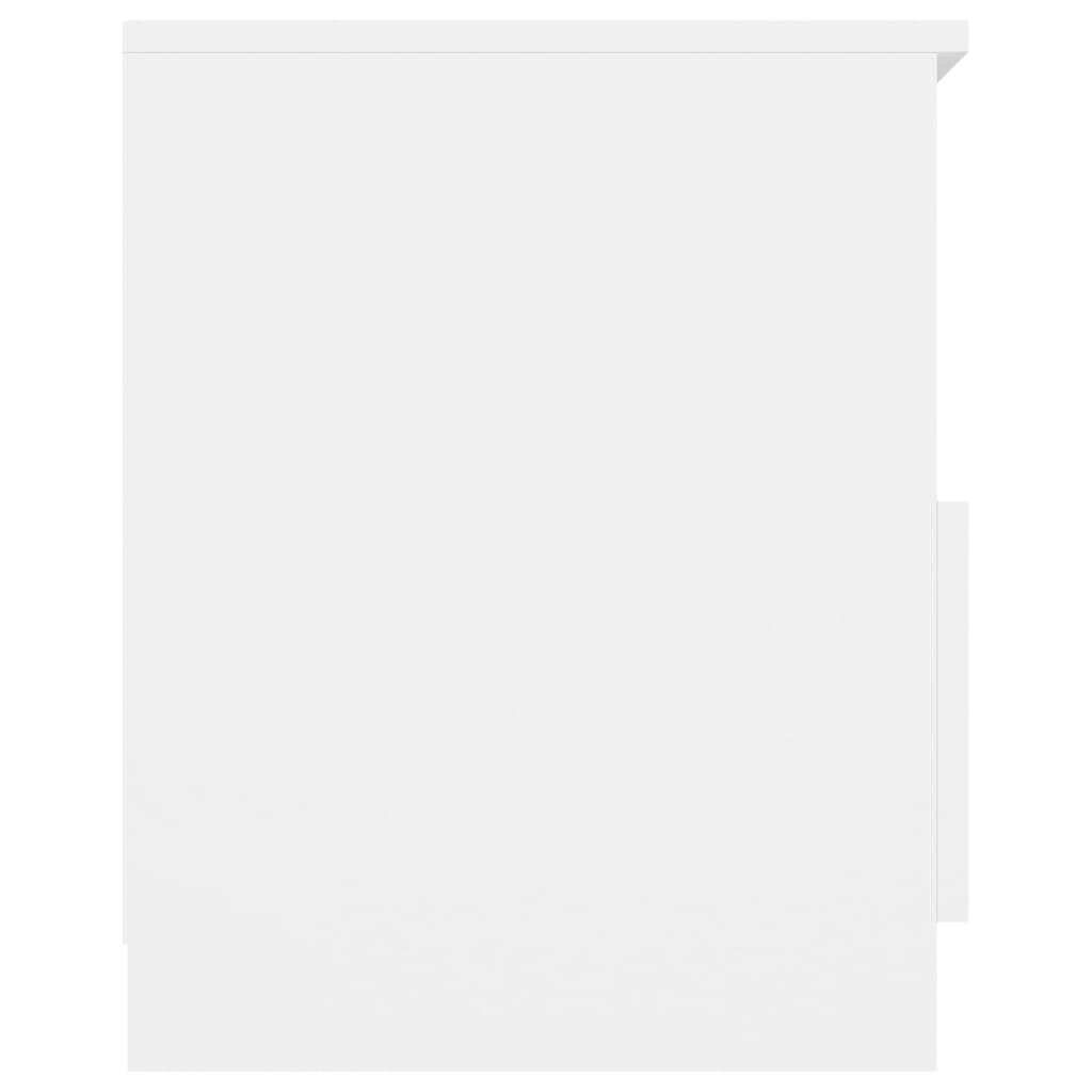 806157 vidaXL Bed Cabinet White 40x40x50 cm Engineered Wood