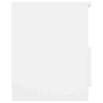 806157 vidaXL Bed Cabinet White 40x40x50 cm Engineered Wood