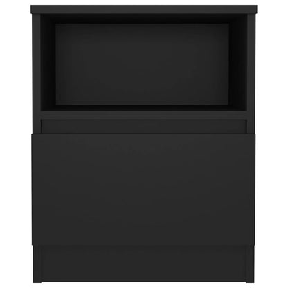 806160 vidaXL Bed Cabinets 2 pcs Black 40x40x50 cm Engineered Wood