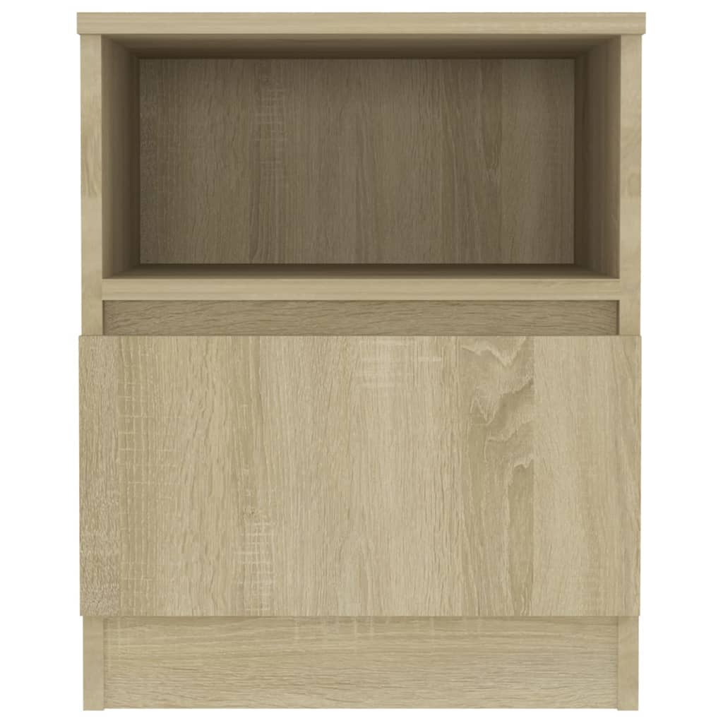 vidaXL Bed Cabinet | Set of 2 | Sonoma oak | Engineered wood | Medium