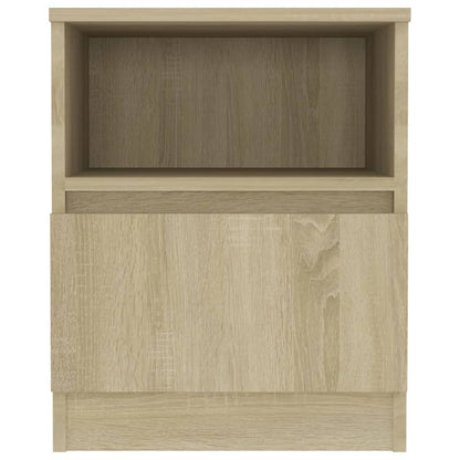 vidaXL Bed Cabinet | Set of 2 | Sonoma oak | Engineered wood | Medium