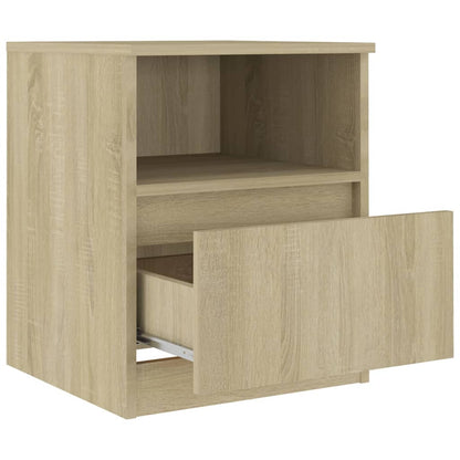 vidaXL Bed Cabinet | Set of 2 | Sonoma oak | Engineered wood | Medium