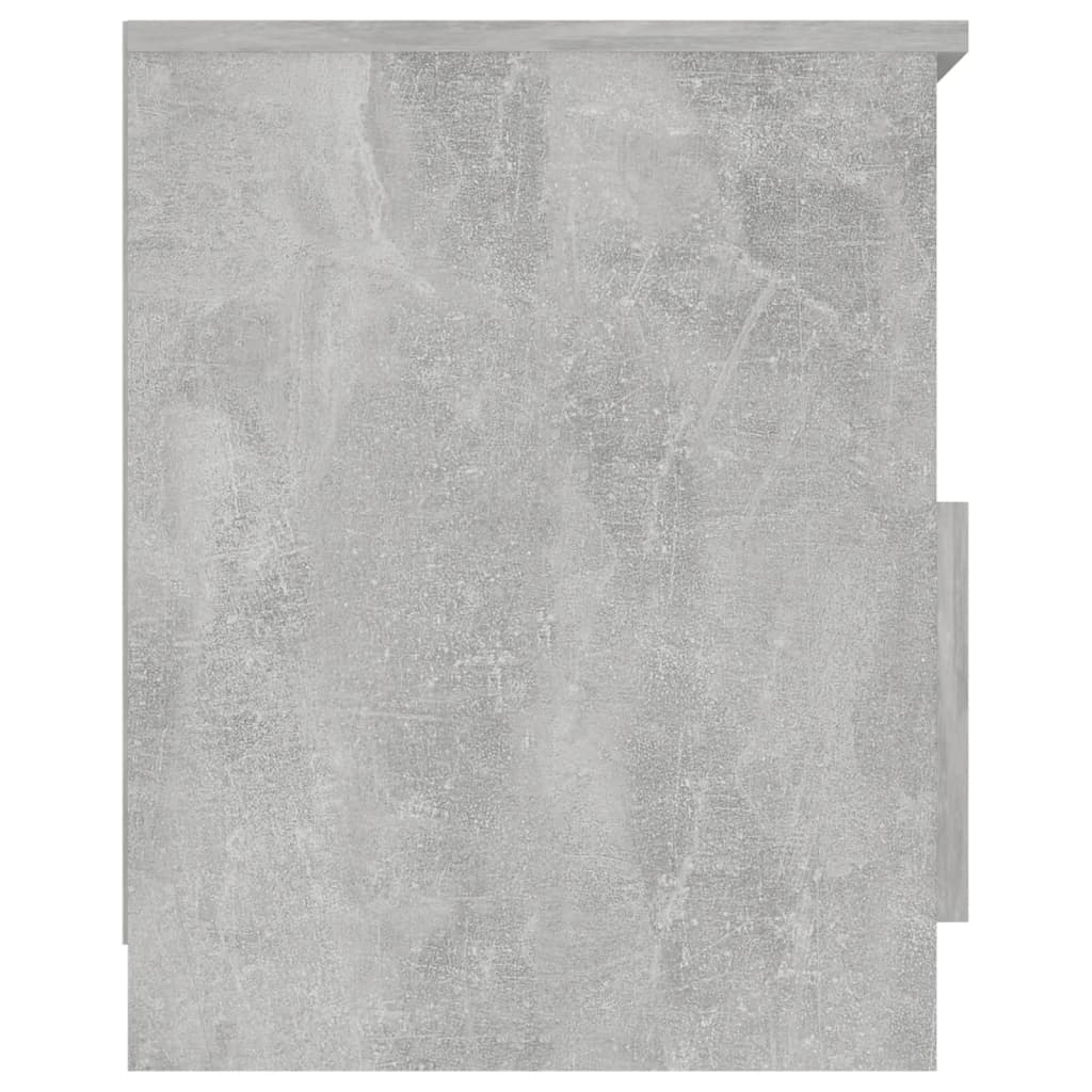 806166 vidaXL Bed Cabinets 2 pcs Concrete Grey 40x40x50 cm Engineered Wood
