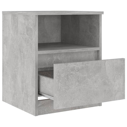 806166 vidaXL Bed Cabinets 2 pcs Concrete Grey 40x40x50 cm Engineered Wood