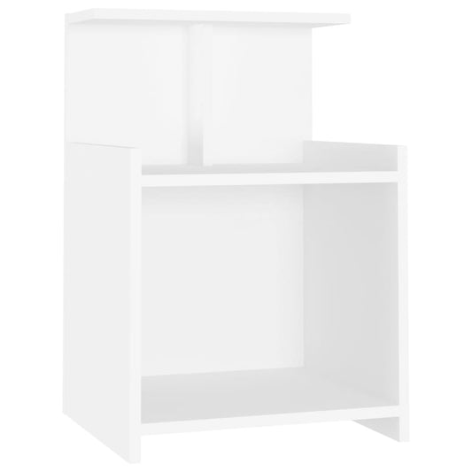 vidaXL Bed Cabinet White 40x35x60 cm Engineered Wood