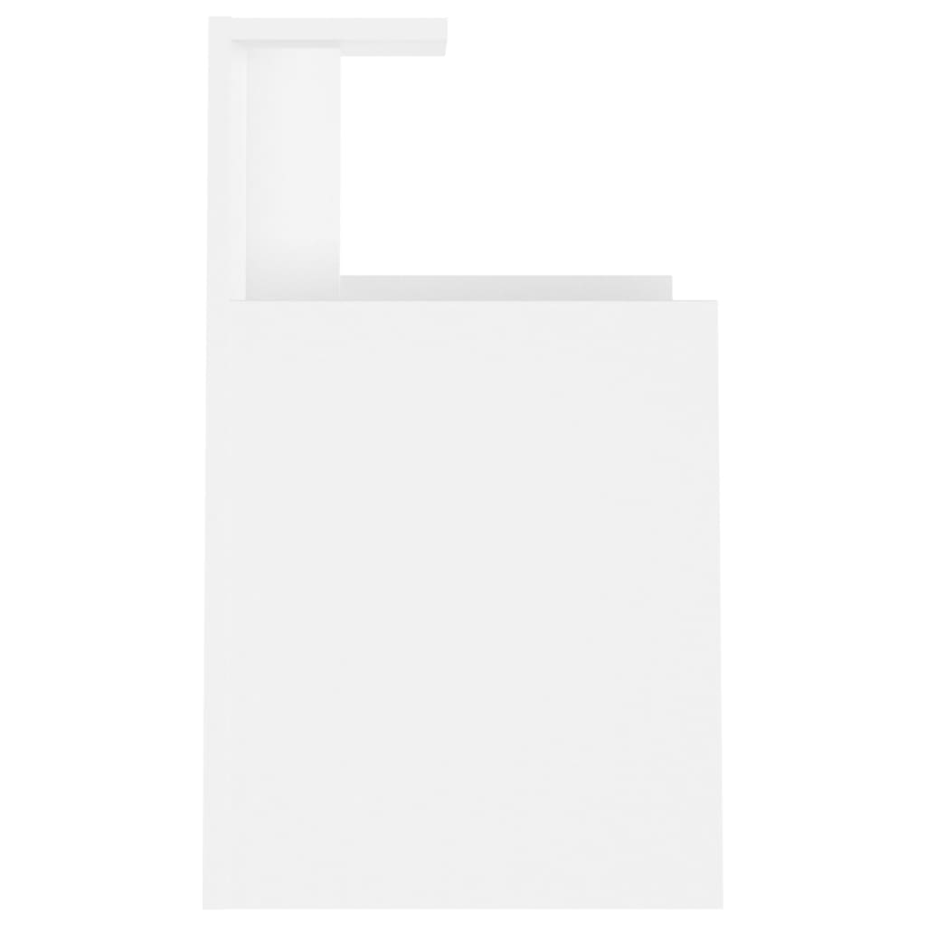 vidaXL Bed Cabinet White 40x35x60 cm Engineered Wood