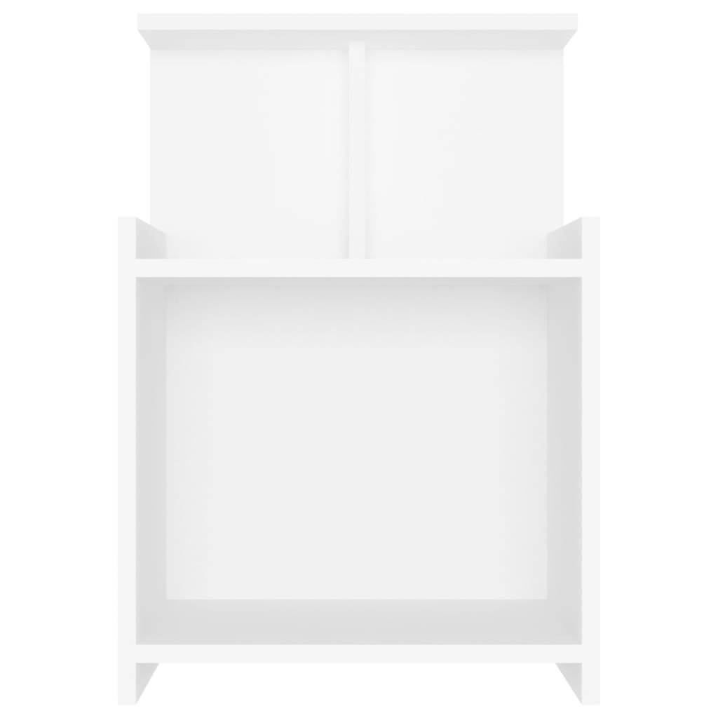 vidaXL Bed Cabinets 2 pcs White 40x35x60 cm Engineered Wood