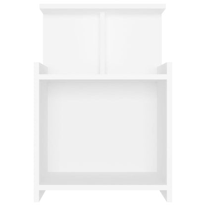vidaXL Bed Cabinets 2 pcs White 40x35x60 cm Engineered Wood