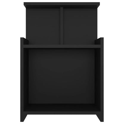 vidaXL Bed Cabinet Black 40x35x60 cm Engineered Wood