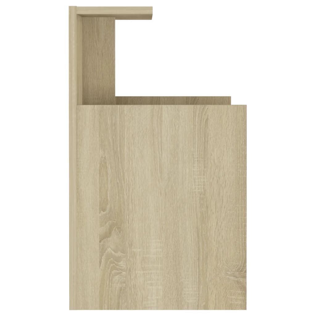 vidaXL Bed Cabinets 2 pcs Sonoma Oak 40x35x60 cm Engineered Wood