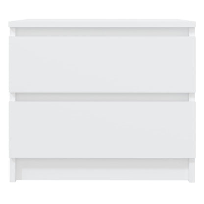 806194 vidaXL Bed Cabinets 2 pcs White 50x39x43,5 cm Engineered Wood