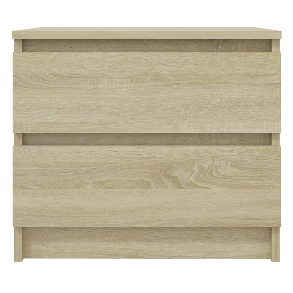 806200 vidaXL Bed Cabinets 2 pcs Sonoma Oak 50x39x43,5 cm Engineered Wood