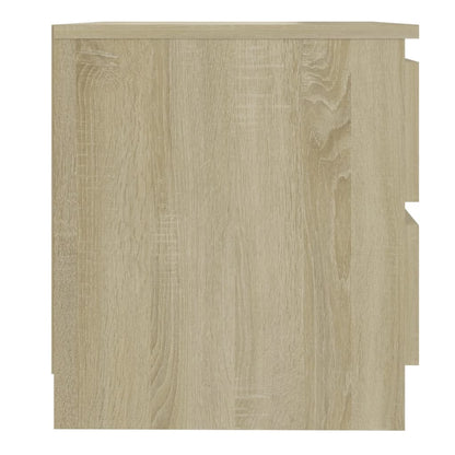 806200 vidaXL Bed Cabinets 2 pcs Sonoma Oak 50x39x43,5 cm Engineered Wood