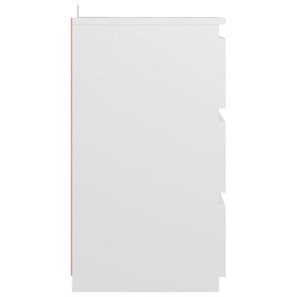 806211 vidaXL Bed Cabinet White 40x35x62,5 cm Engineered Wood