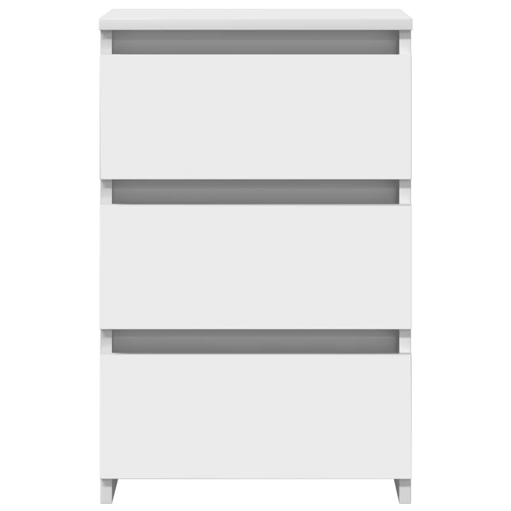 806212 vidaXL Bed Cabinets 2 pcs White 40x35x62,5 cm Engineered Wood