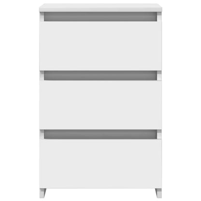 806212 vidaXL Bed Cabinets 2 pcs White 40x35x62,5 cm Engineered Wood