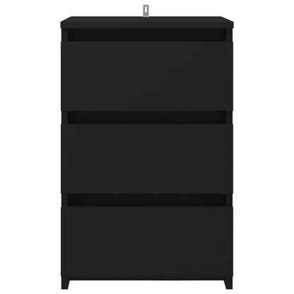 806213 vidaXL Bed Cabinet Black 40x35x62,5 cm Engineered Wood