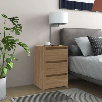 806217 vidaXL Bed Cabinet Sonoma Oak 40x35x62,5 cm Engineered Wood