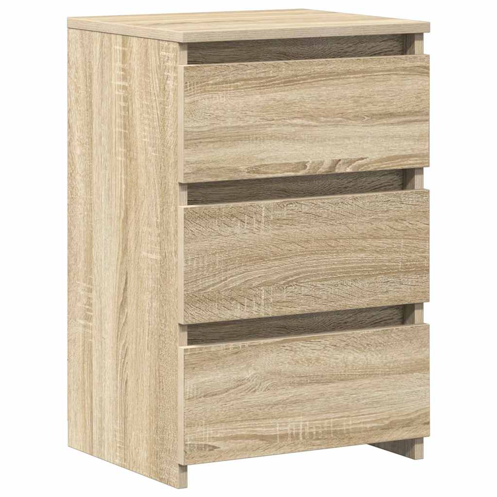 806218 vidaXL Bed Cabinets 2 pcs Sonoma Oak 40x35x62,5 cm Engineered Wood
