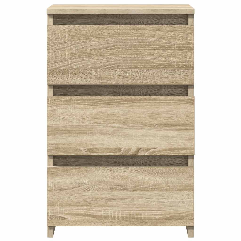 806218 vidaXL Bed Cabinets 2 pcs Sonoma Oak 40x35x62,5 cm Engineered Wood