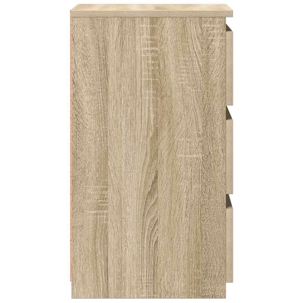 806218 vidaXL Bed Cabinets 2 pcs Sonoma Oak 40x35x62,5 cm Engineered Wood