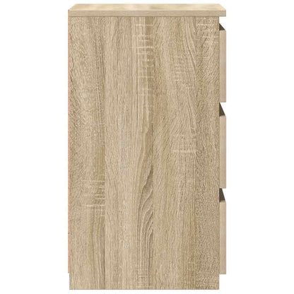 806218 vidaXL Bed Cabinets 2 pcs Sonoma Oak 40x35x62,5 cm Engineered Wood