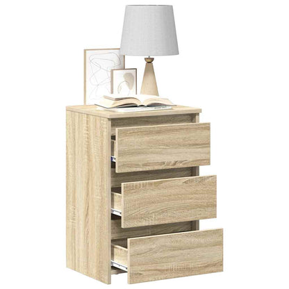 806218 vidaXL Bed Cabinets 2 pcs Sonoma Oak 40x35x62,5 cm Engineered Wood