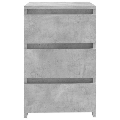 806219 vidaXL Bed Cabinet Concrete Grey 40x35x62,5 cm Engineered Wood