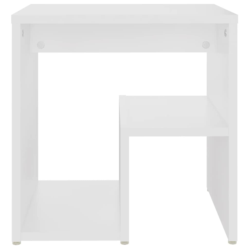 806328 vidaXL Bed Cabinet White 40x30x40 cm Engineered Wood
