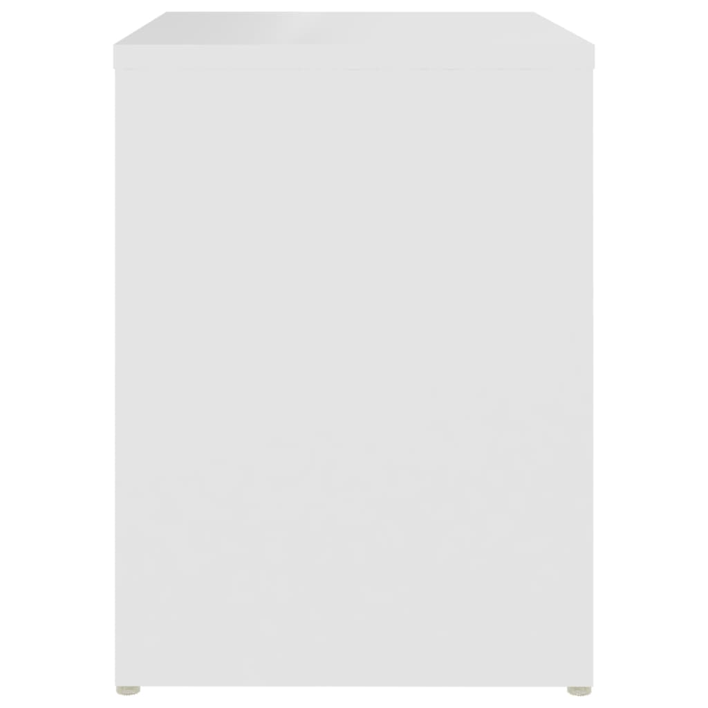 806328 vidaXL Bed Cabinet White 40x30x40 cm Engineered Wood