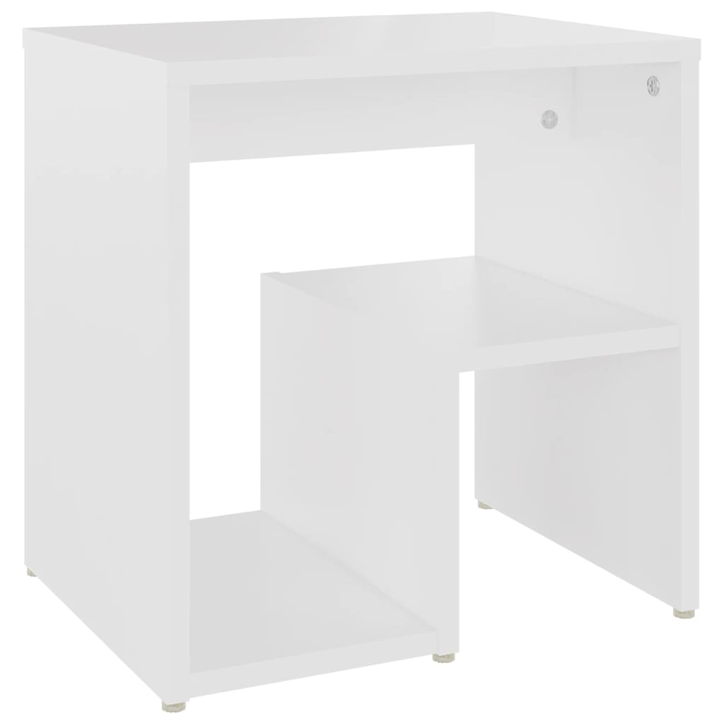 806329 vidaXL Bed Cabinets 2 pcs White 40x30x40 cm Engineered Wood