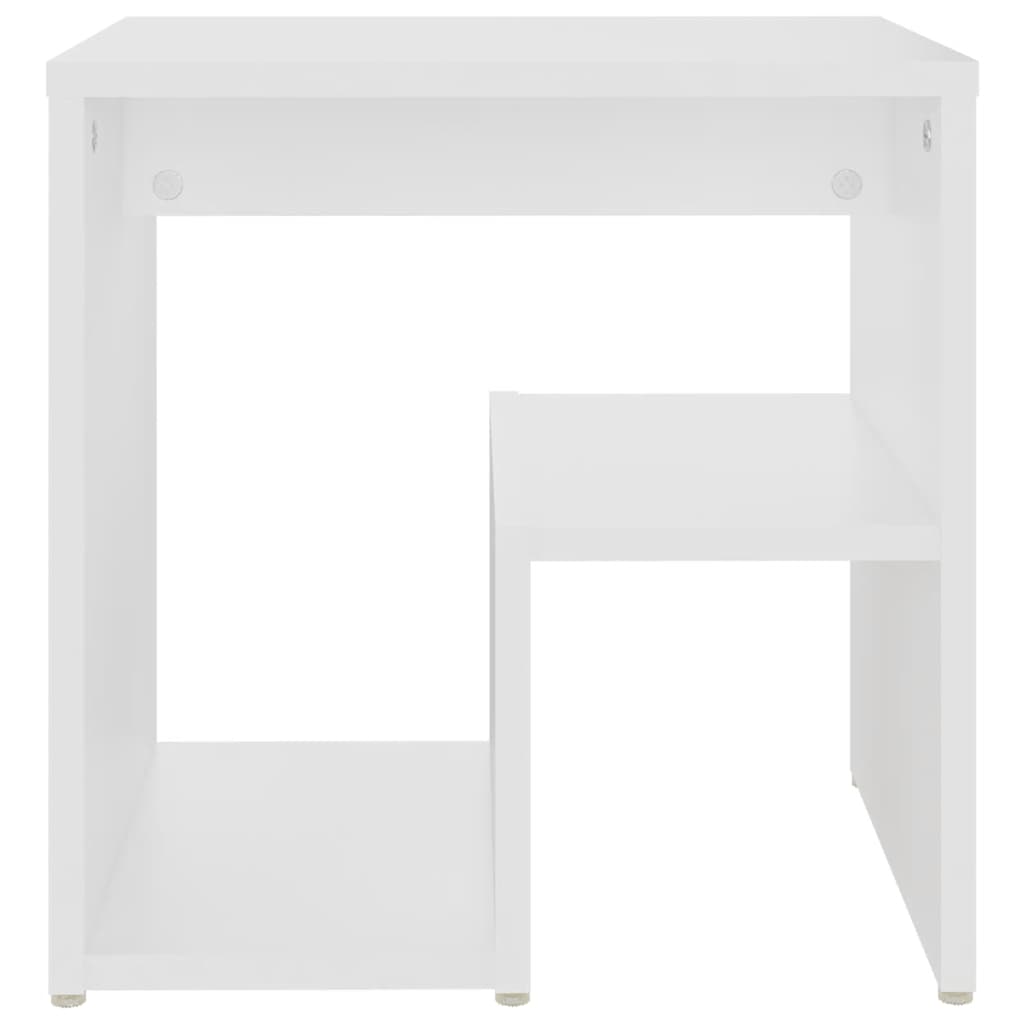 806329 vidaXL Bed Cabinets 2 pcs White 40x30x40 cm Engineered Wood