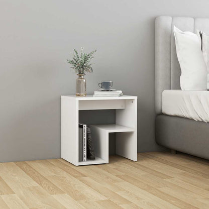 806329 vidaXL Bed Cabinets 2 pcs White 40x30x40 cm Engineered Wood