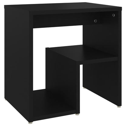 806330 vidaXL Bed Cabinet Black 40x30x40 cm Engineered Wood
