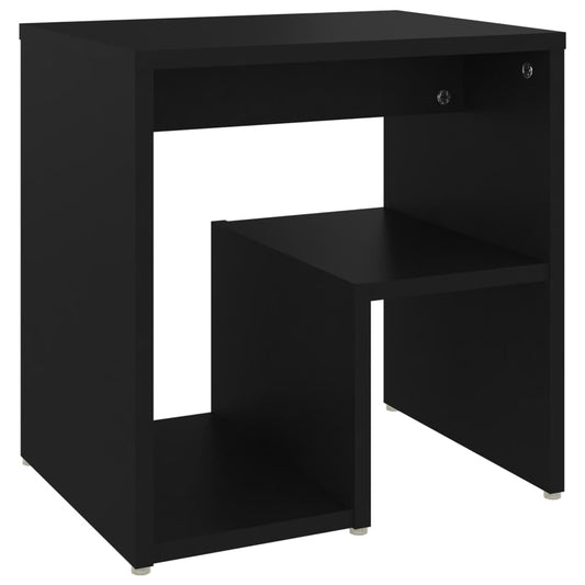 806330 vidaXL Bed Cabinet Black 40x30x40 cm Engineered Wood