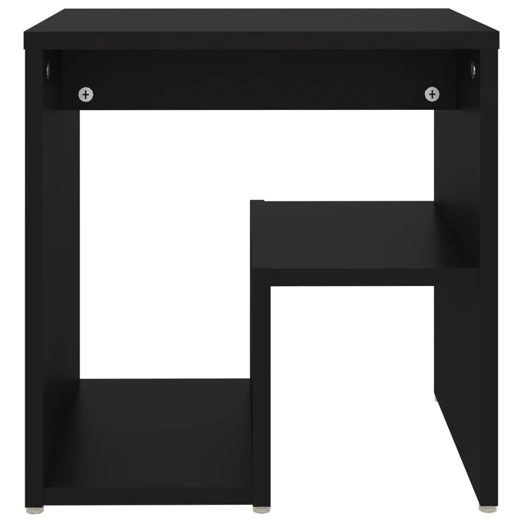 806330 vidaXL Bed Cabinet Black 40x30x40 cm Engineered Wood