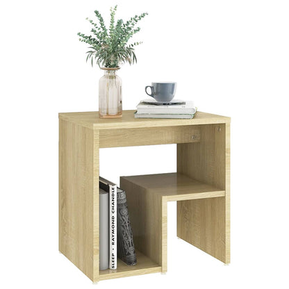 806334 vidaXL Bed Cabinet Sonoma Oak 40x30x40 cm Engineered Wood