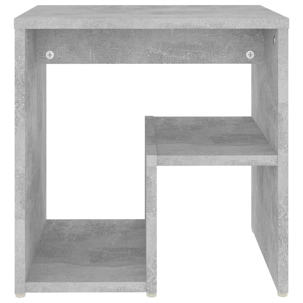 806336 vidaXL Bed Cabinet Concrete Grey 40x30x40 cm Engineered Wood