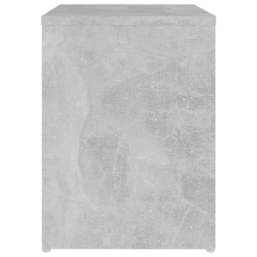 806336 vidaXL Bed Cabinet Concrete Grey 40x30x40 cm Engineered Wood