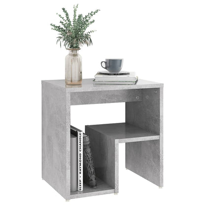 806336 vidaXL Bed Cabinet Concrete Grey 40x30x40 cm Engineered Wood