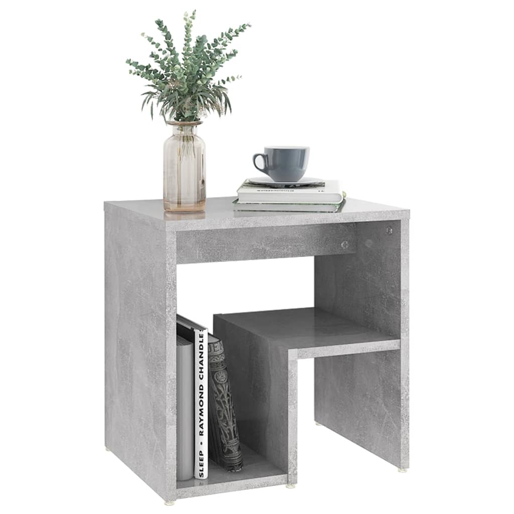 806337 vidaXL Bed Cabinets 2 pcs Concrete Grey 40x30x40 cm Engineered Wood
