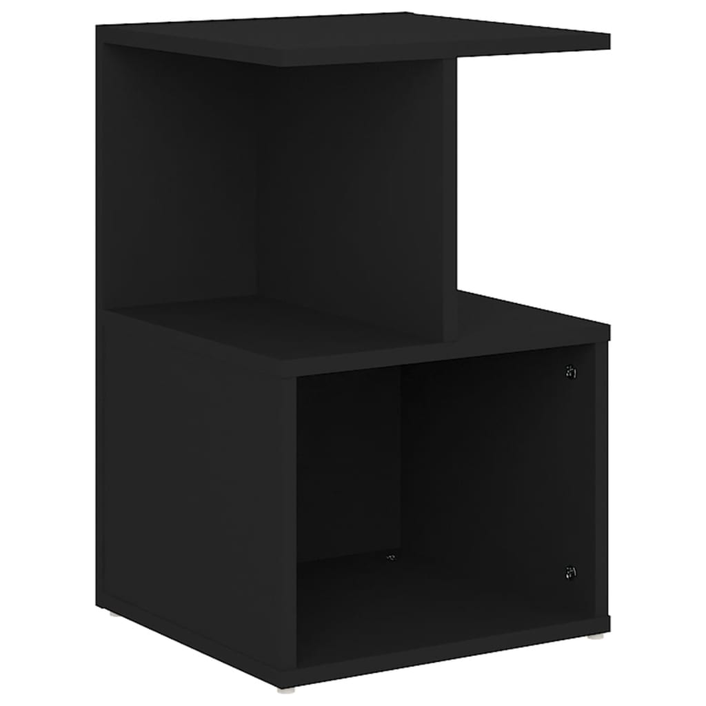 806348 vidaXL Bedside Cabinet Black 35x35x55 cm Engineered Wood
